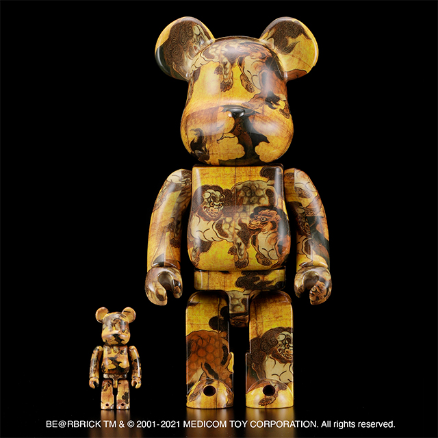 BE@RBRICK  狩野永徳　唐獅子図屏風 100%＆400%  ベアブリック