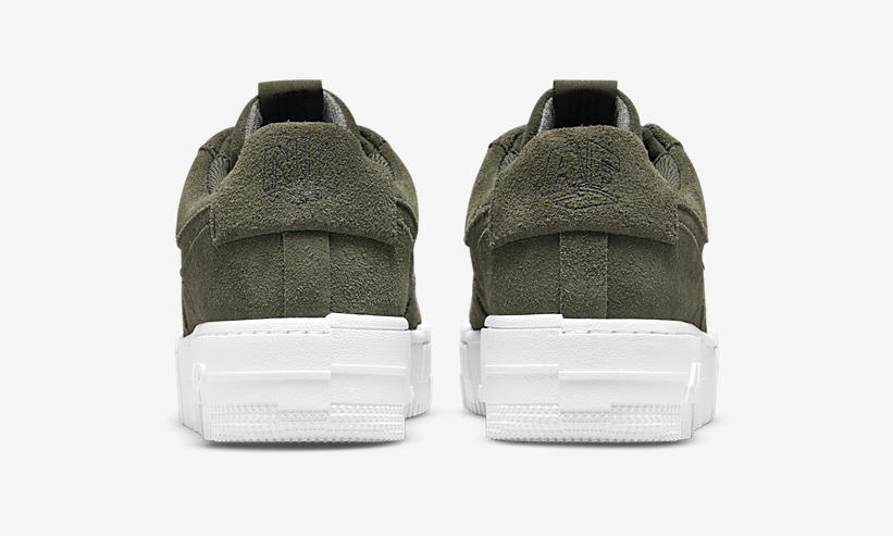 ナイキ ウィメンズ エア フォース 1 ロー ピクセル “カーゴカーキ/ブラック/ホワイト” (NIKE WMNS AIR FORCE 1 LOW PIXEL “Cargo Kahki/Black/White”) [DQ5570-300]