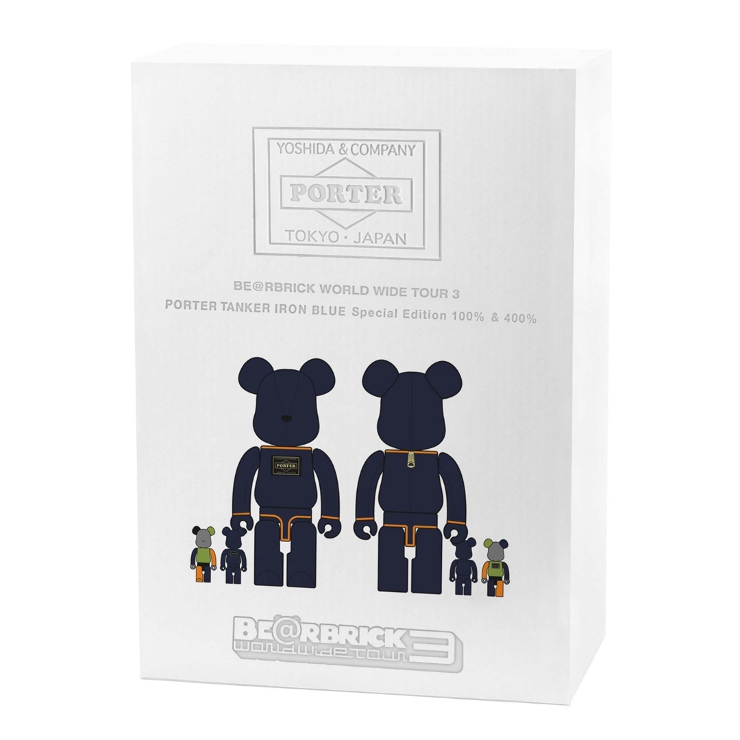 12/17 発売！BE@RBRICK WORLD WIDE TOUR 3 開催記念商品 PORTER × BE@RBRICK “TANKER IRON BLUE” (ポーター ベアブリック ワールド ワイド ツアー タンカー アイアン ブルー)