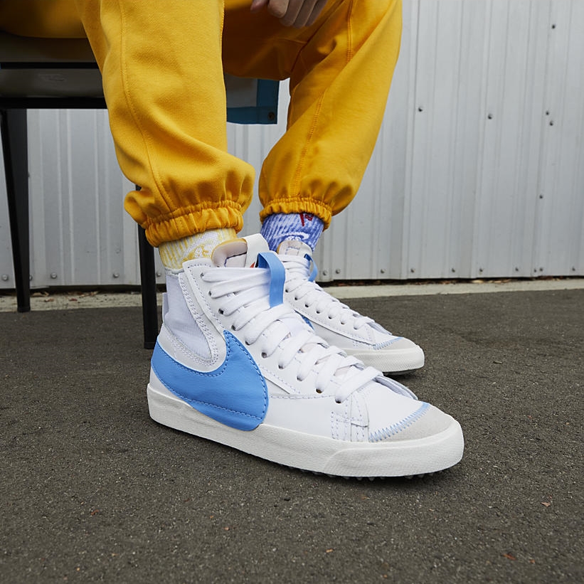 ナイキ ブレーザー ミッド 77 ジャンボ “ホワイト/ユニバーシティブルー” (NIKE BLAZER MID 77 JUMBO “White/University Blue”) [DD3111-103]