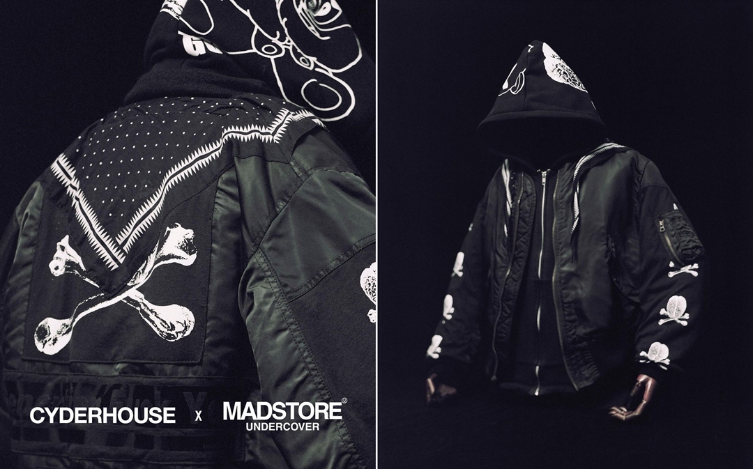 古着のMA-1をカスタムした MADSTORE × Cyder House ワンオフコラボがUNDERCOVERラフォーレ原宿12/18 発売 (アンダーカバー マッドストア サイダーハウス)