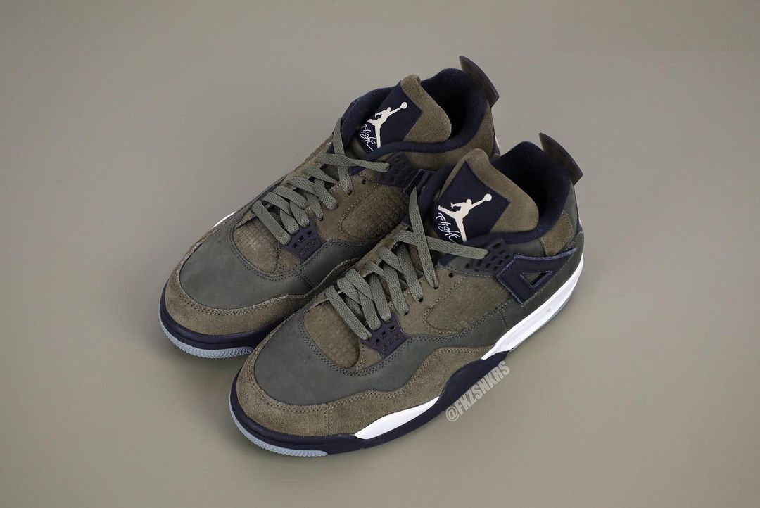 【国内 11/22、12/2 発売】ナイキ エア ジョーダン 4 レトロ SE クラフト “オリーブキャンバス” (NIKE AIR JORDAN 4 RETRO SE CRAFT “Olive Canvas”) [FB9927-200]