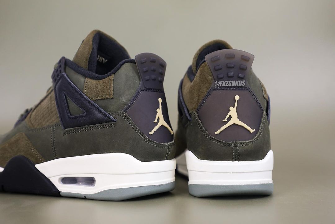 【国内 11/22、12/2 発売】ナイキ エア ジョーダン 4 レトロ SE クラフト “オリーブキャンバス” (NIKE AIR JORDAN 4 RETRO SE CRAFT “Olive Canvas”) [FB9927-200]