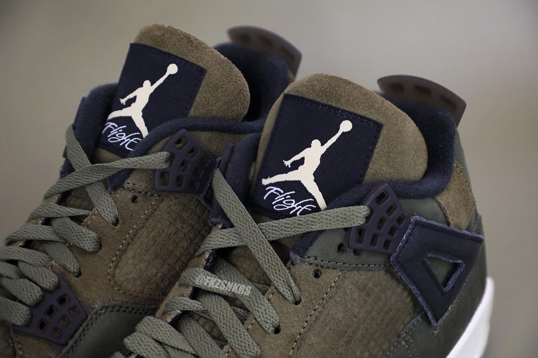 【国内 11/22、12/2 発売】ナイキ エア ジョーダン 4 レトロ SE クラフト “オリーブキャンバス” (NIKE AIR JORDAN 4 RETRO SE CRAFT “Olive Canvas”) [FB9927-200]