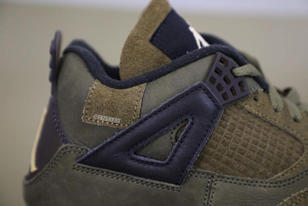 【国内 11/22、12/2 発売】ナイキ エア ジョーダン 4 レトロ SE クラフト “オリーブキャンバス” (NIKE AIR JORDAN 4 RETRO SE CRAFT “Olive Canvas”) [FB9927-200]