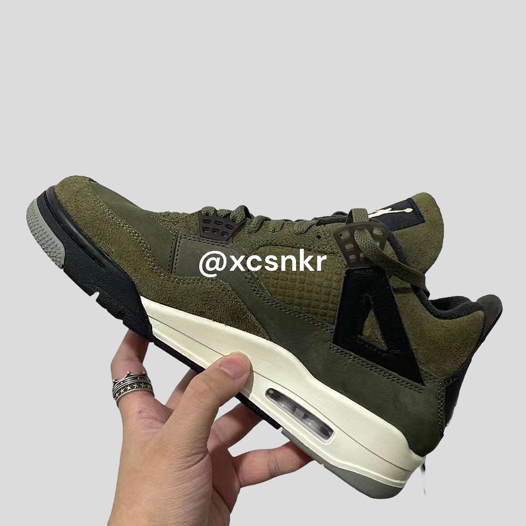 【国内 11/22、12/2 発売】ナイキ エア ジョーダン 4 レトロ SE クラフト “オリーブキャンバス” (NIKE AIR JORDAN 4 RETRO SE CRAFT “Olive Canvas”) [FB9927-200]