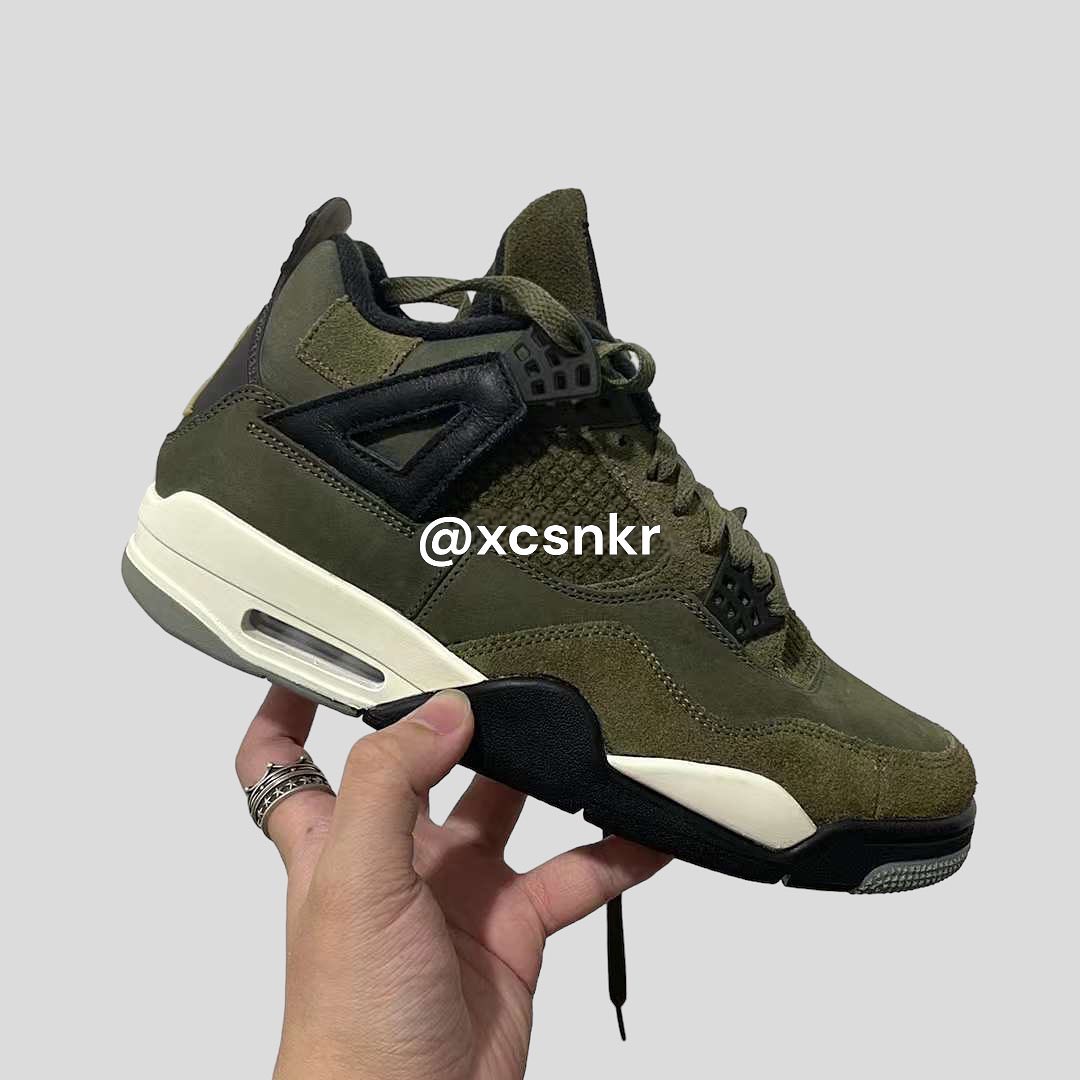 【国内 11/22、12/2 発売】ナイキ エア ジョーダン 4 レトロ SE クラフト “オリーブキャンバス” (NIKE AIR JORDAN 4 RETRO SE CRAFT “Olive Canvas”) [FB9927-200]