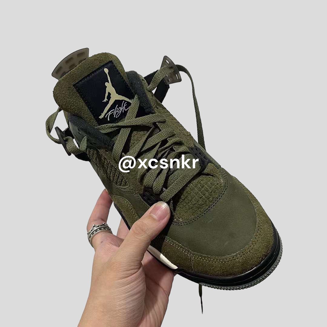 【国内 11/22、12/2 発売】ナイキ エア ジョーダン 4 レトロ SE クラフト “オリーブキャンバス” (NIKE AIR JORDAN 4 RETRO SE CRAFT “Olive Canvas”) [FB9927-200]