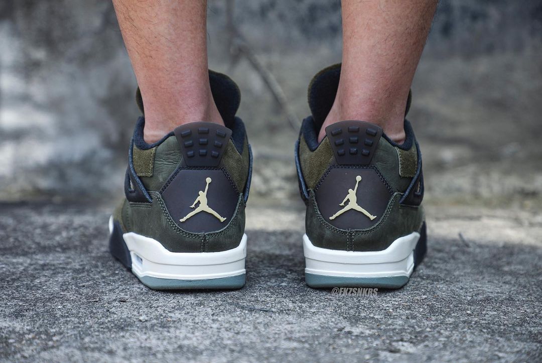 【国内 11/22、12/2 発売】ナイキ エア ジョーダン 4 レトロ SE クラフト “オリーブキャンバス” (NIKE AIR JORDAN 4 RETRO SE CRAFT “Olive Canvas”) [FB9927-200]