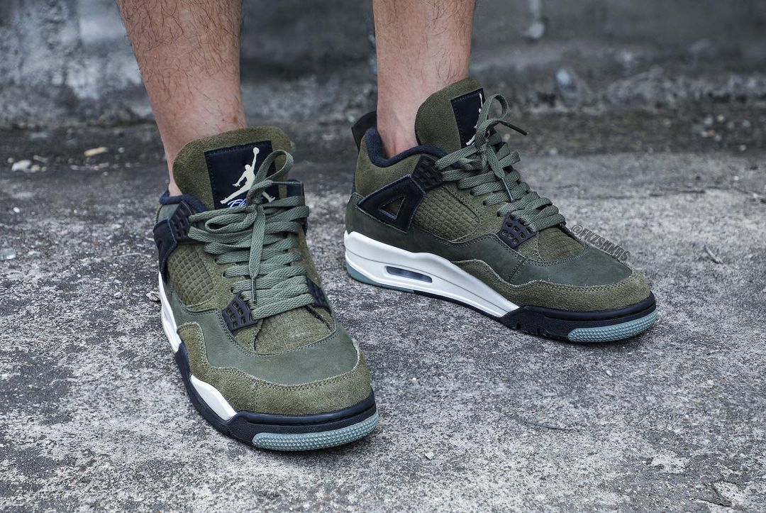 【国内 11/22、12/2 発売】ナイキ エア ジョーダン 4 レトロ SE クラフト “オリーブキャンバス” (NIKE AIR JORDAN 4 RETRO SE CRAFT “Olive Canvas”) [FB9927-200]