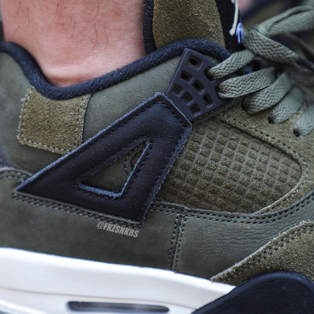 【国内 11/22、12/2 発売】ナイキ エア ジョーダン 4 レトロ SE クラフト “オリーブキャンバス” (NIKE AIR JORDAN 4 RETRO SE CRAFT “Olive Canvas”) [FB9927-200]