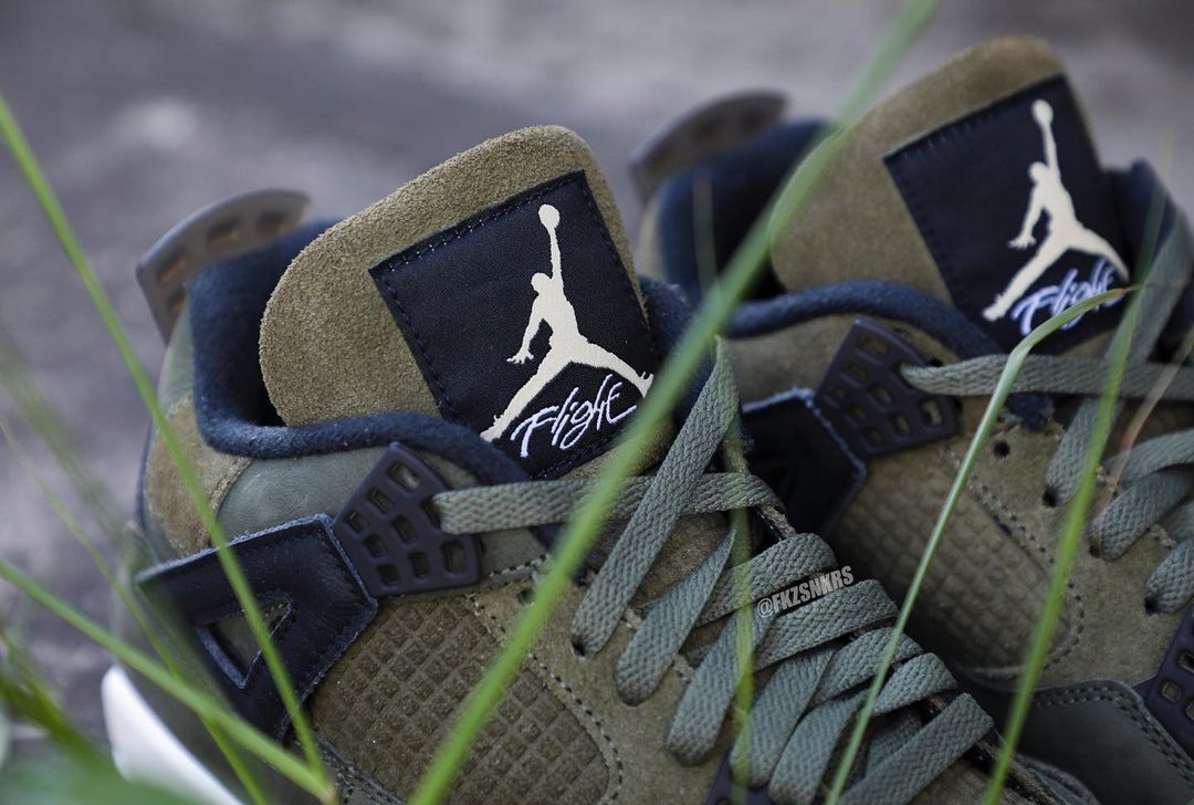 【国内 11/22、12/2 発売】ナイキ エア ジョーダン 4 レトロ SE クラフト “オリーブキャンバス” (NIKE AIR JORDAN 4 RETRO SE CRAFT “Olive Canvas”) [FB9927-200]