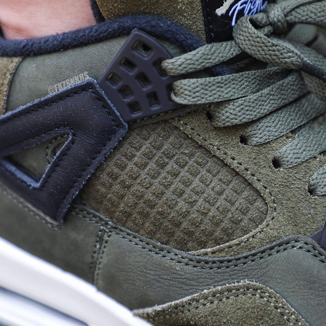 【国内 11/22、12/2 発売】ナイキ エア ジョーダン 4 レトロ SE クラフト “オリーブキャンバス” (NIKE AIR JORDAN 4 RETRO SE CRAFT “Olive Canvas”) [FB9927-200]