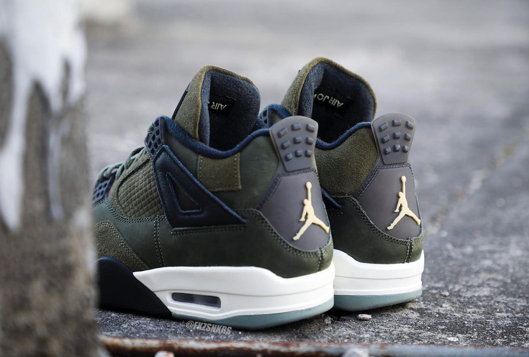 【国内 11/22、12/2 発売】ナイキ エア ジョーダン 4 レトロ SE クラフト “オリーブキャンバス” (NIKE AIR JORDAN 4 RETRO SE CRAFT “Olive Canvas”) [FB9927-200]