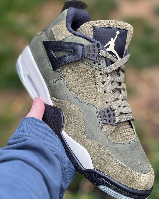 【国内 11/22、12/2 発売】ナイキ エア ジョーダン 4 レトロ SE クラフト “オリーブキャンバス” (NIKE AIR JORDAN 4 RETRO SE CRAFT “Olive Canvas”) [FB9927-200]