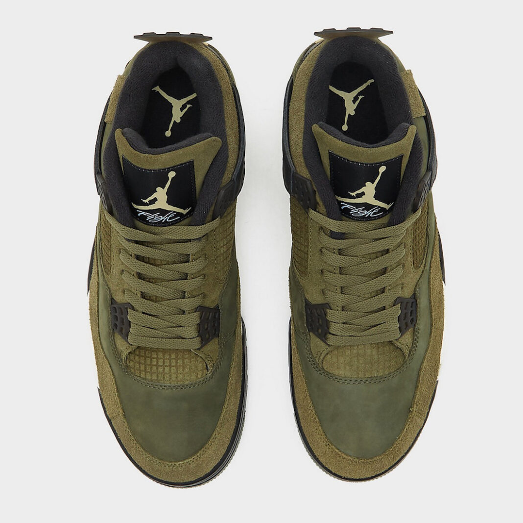 【国内 11/22、12/2 発売】ナイキ エア ジョーダン 4 レトロ SE クラフト “オリーブキャンバス” (NIKE AIR JORDAN 4 RETRO SE CRAFT “Olive Canvas”) [FB9927-200]