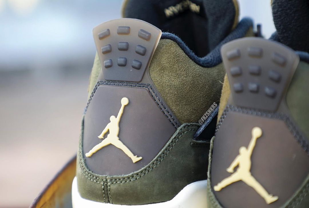 【国内 11/22、12/2 発売】ナイキ エア ジョーダン 4 レトロ SE クラフト “オリーブキャンバス” (NIKE AIR JORDAN 4 RETRO SE CRAFT “Olive Canvas”) [FB9927-200]