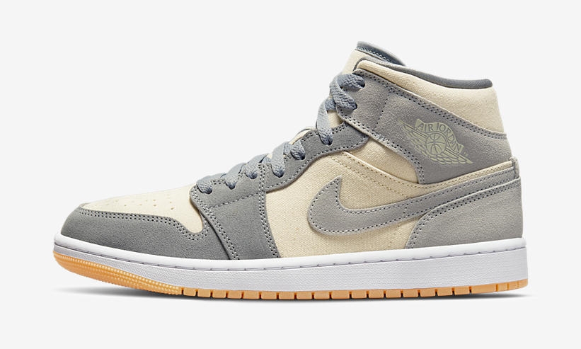 【国内 2/25 発売】ナイキ エア ジョーダン 1 ミッド “クリーム/グレー” (NIKE AIR JORDAN 1 MID “Cream/Grey”) [DN4281-100]