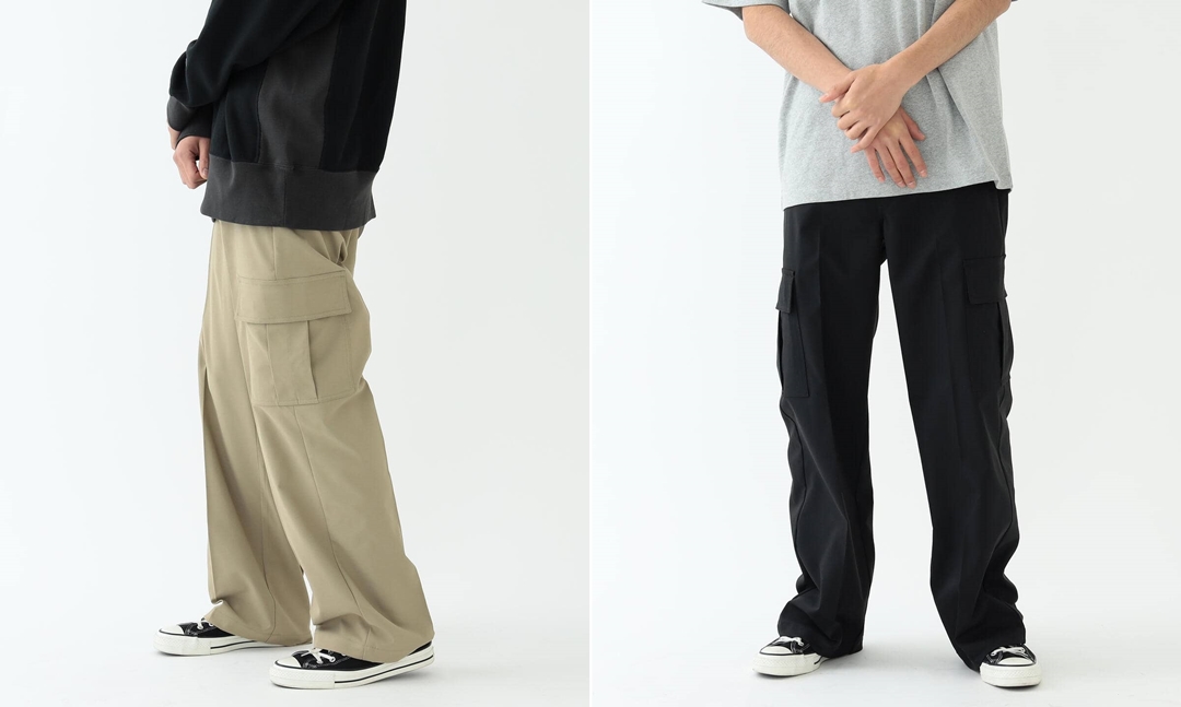 Dickies × BEAMS / 別注 Loose Polyester Cargo Pantsが2月上旬 発売 (ディッキーズ ビームス)