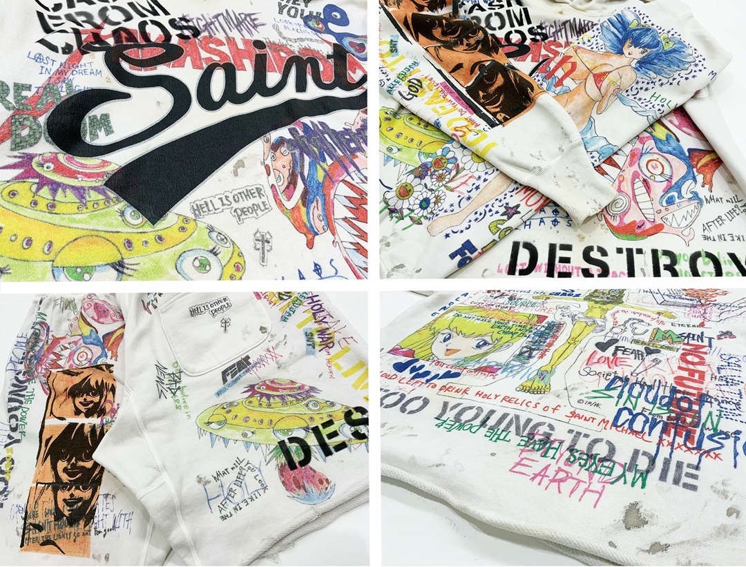 SAINT M×××××× × 村上隆 コラボアパレルが :~webにて発売