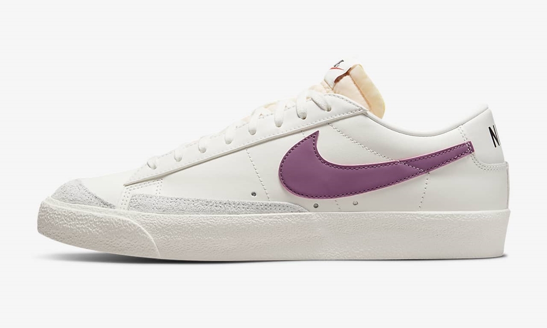 ナイキ ブレーザー ロー 77 ビンテージ “セイル/ブライトサルファー/ボルドー” (NIKE BLAZER LOW 77 VINTAGE “Sail/Bright Sulfur/Bordeaux”) [DA6364-106]