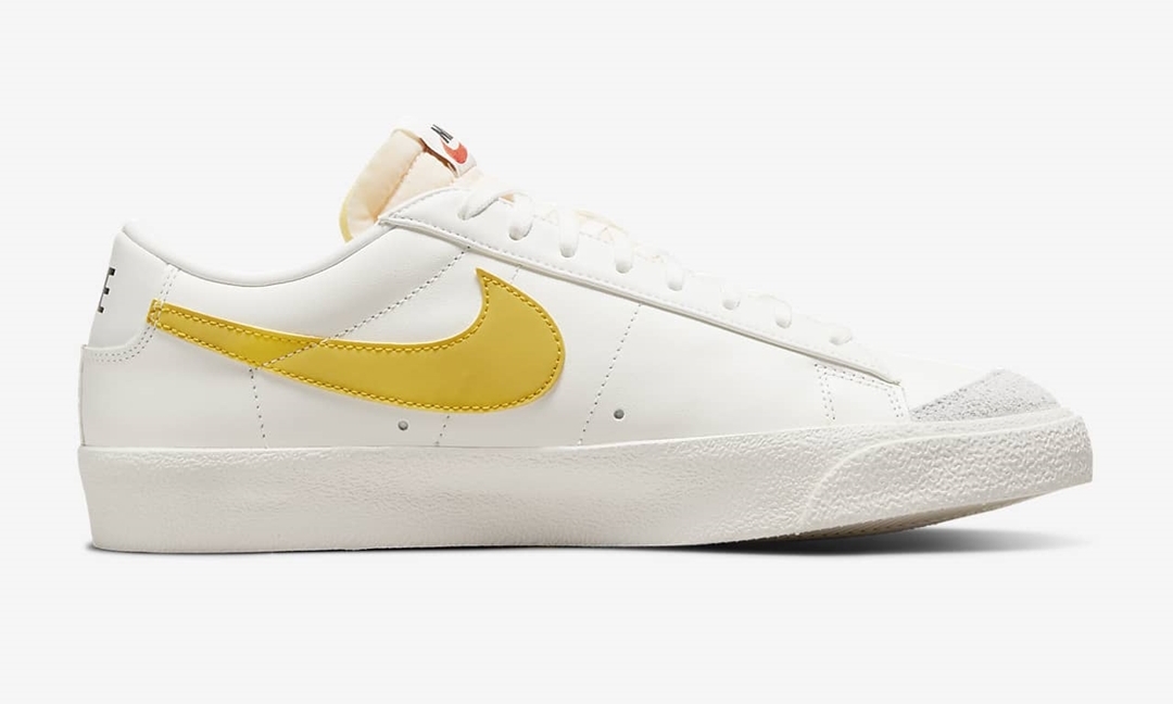 ナイキ ブレーザー ロー 77 ビンテージ “セイル/ブライトサルファー/ボルドー” (NIKE BLAZER LOW 77 VINTAGE “Sail/Bright Sulfur/Bordeaux”) [DA6364-106]