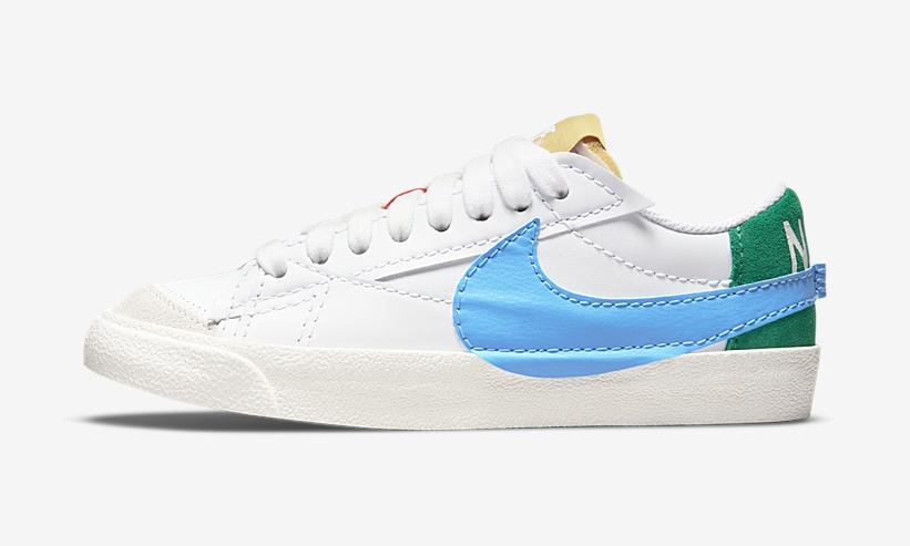 2022年 発売予定！ナイキ ブレーザー ロー 77 ジャンボ “ミスマッチ/ホワイト” (NIKE BLAZER LOW 77 JUMBO “Mismatch/White”) [DQ1470-100]