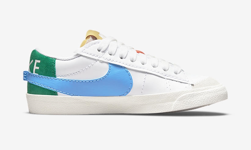 2022年 発売予定！ナイキ ブレーザー ロー 77 ジャンボ “ミスマッチ/ホワイト” (NIKE BLAZER LOW 77 JUMBO “Mismatch/White”) [DQ1470-100]