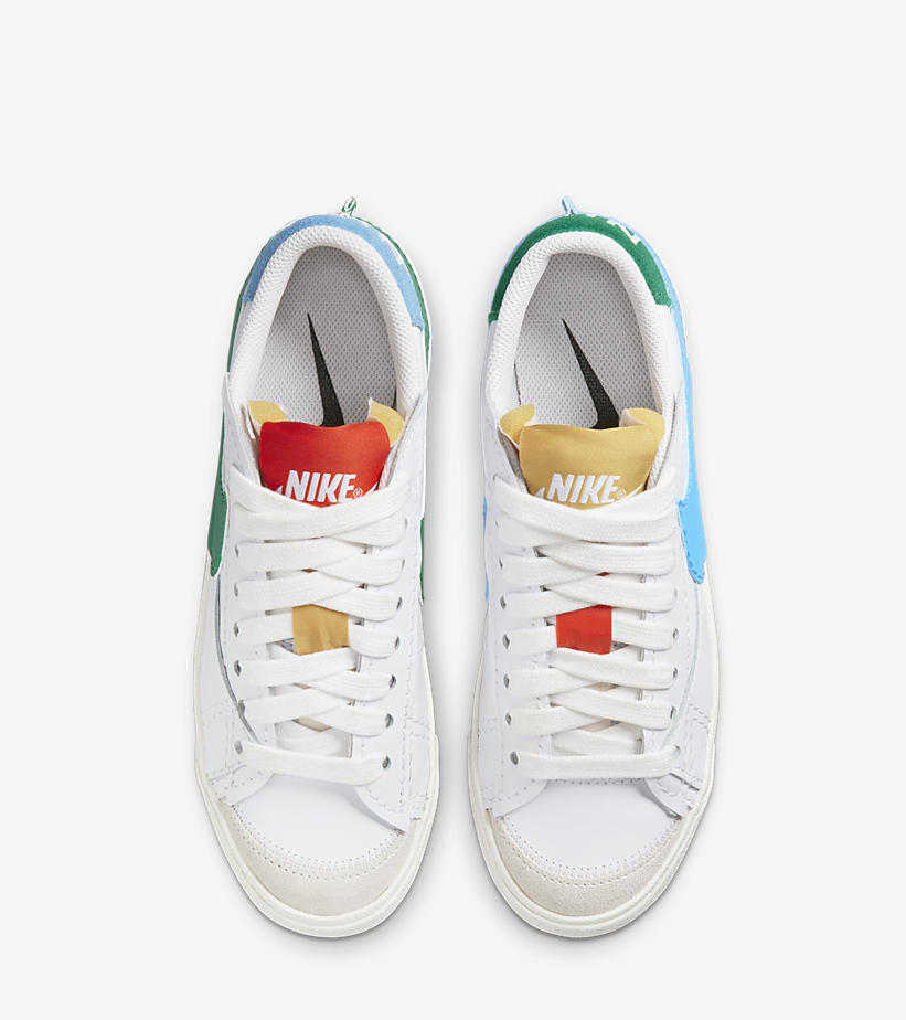 2022年 発売予定！ナイキ ブレーザー ロー 77 ジャンボ “ミスマッチ/ホワイト” (NIKE BLAZER LOW 77 JUMBO “Mismatch/White”) [DQ1470-100]