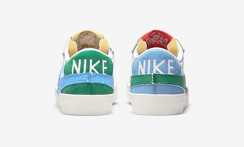 2022年 発売予定！ナイキ ブレーザー ロー 77 ジャンボ “ミスマッチ/ホワイト” (NIKE BLAZER LOW 77 JUMBO “Mismatch/White”) [DQ1470-100]