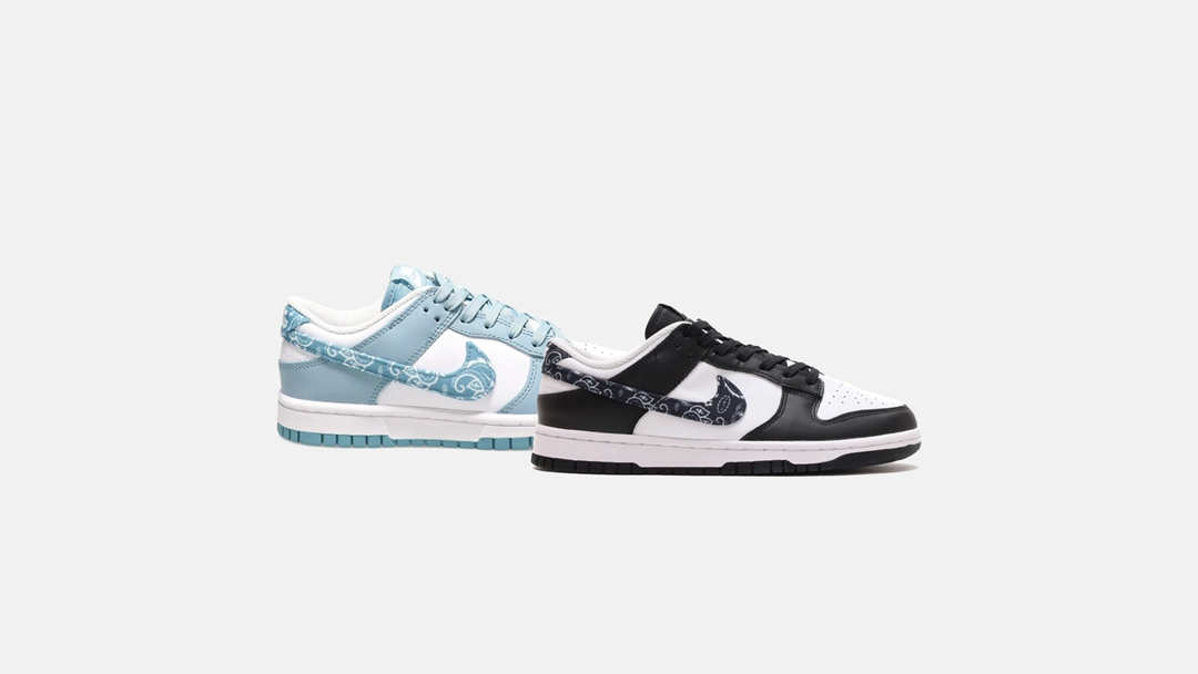 【国内 1/1 発売】ナイキ ウィメンズ ダンク ロー ESS “ペイズリーパック/ブルー/ブラック” (NIKE WMNS DUNK LOW ESS “Paisley Pack” Blue/Black) [DH4401-100/DH4401-101]