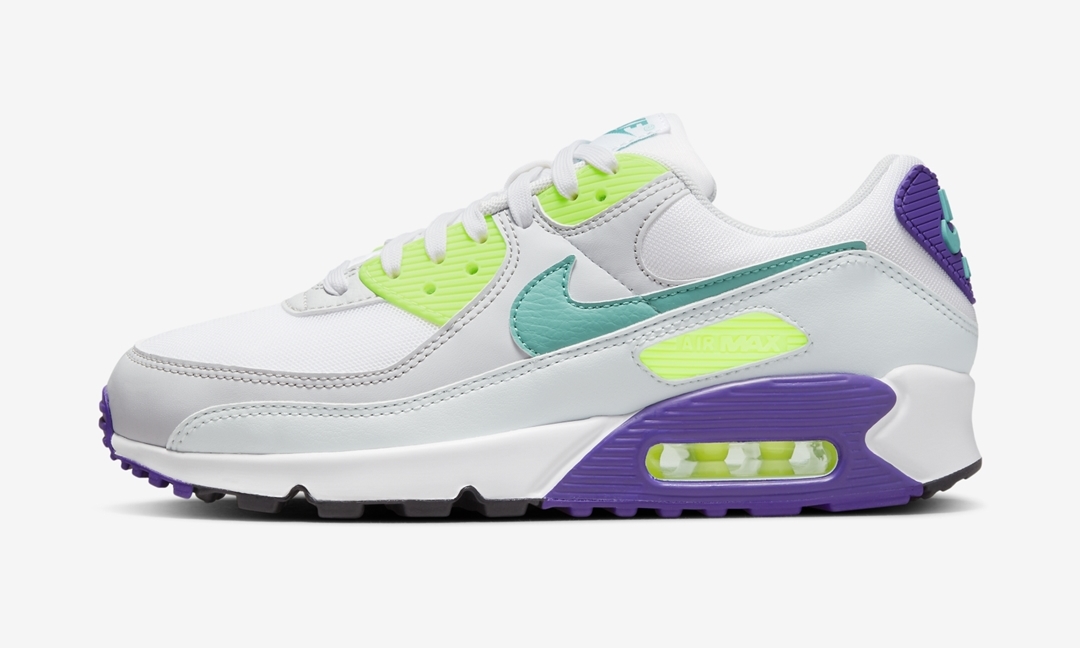 2022年 発売予定！ナイキ エア マックス 90 “ホワイト/パープル/ネオンティール” (NIKE AIR MAX 90 “White/Purple/Neon Teal”) [DH5072-100]