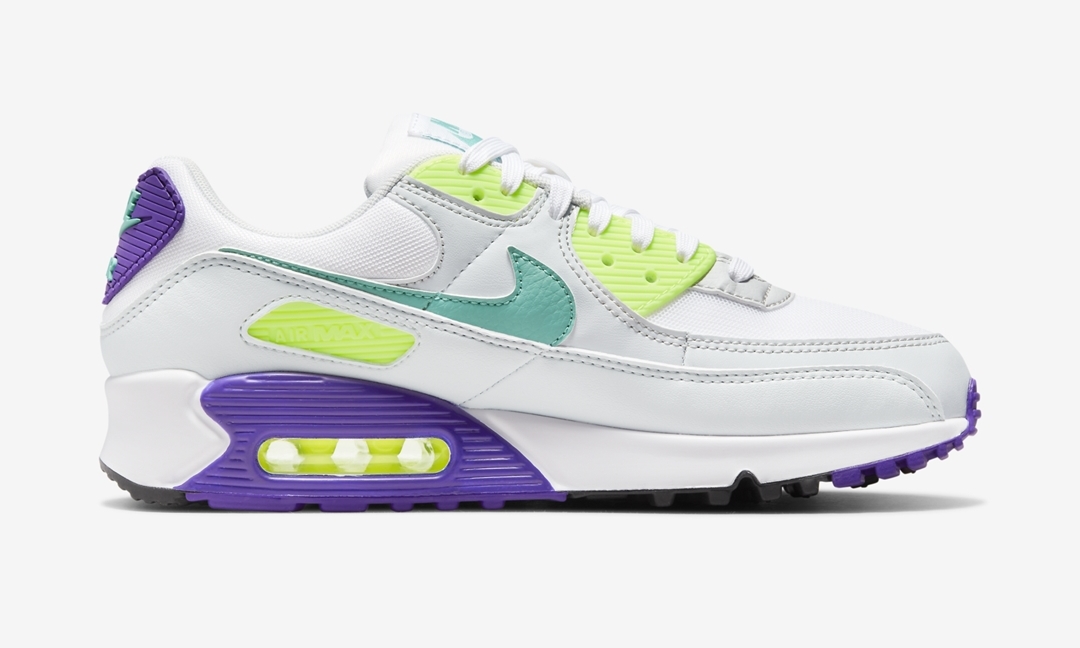 2022年 発売予定！ナイキ エア マックス 90 “ホワイト/パープル/ネオンティール” (NIKE AIR MAX 90 “White/Purple/Neon Teal”) [DH5072-100]