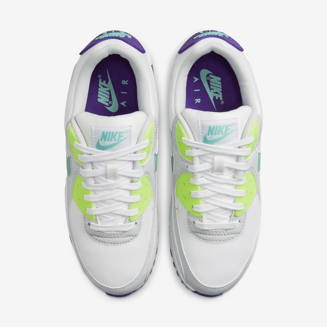 2022年 発売予定！ナイキ エア マックス 90 “ホワイト/パープル/ネオンティール” (NIKE AIR MAX 90 “White/Purple/Neon Teal”) [DH5072-100]