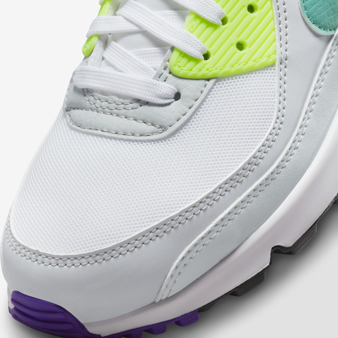 2022年 発売予定！ナイキ エア マックス 90 “ホワイト/パープル/ネオンティール” (NIKE AIR MAX 90 “White/Purple/Neon Teal”) [DH5072-100]