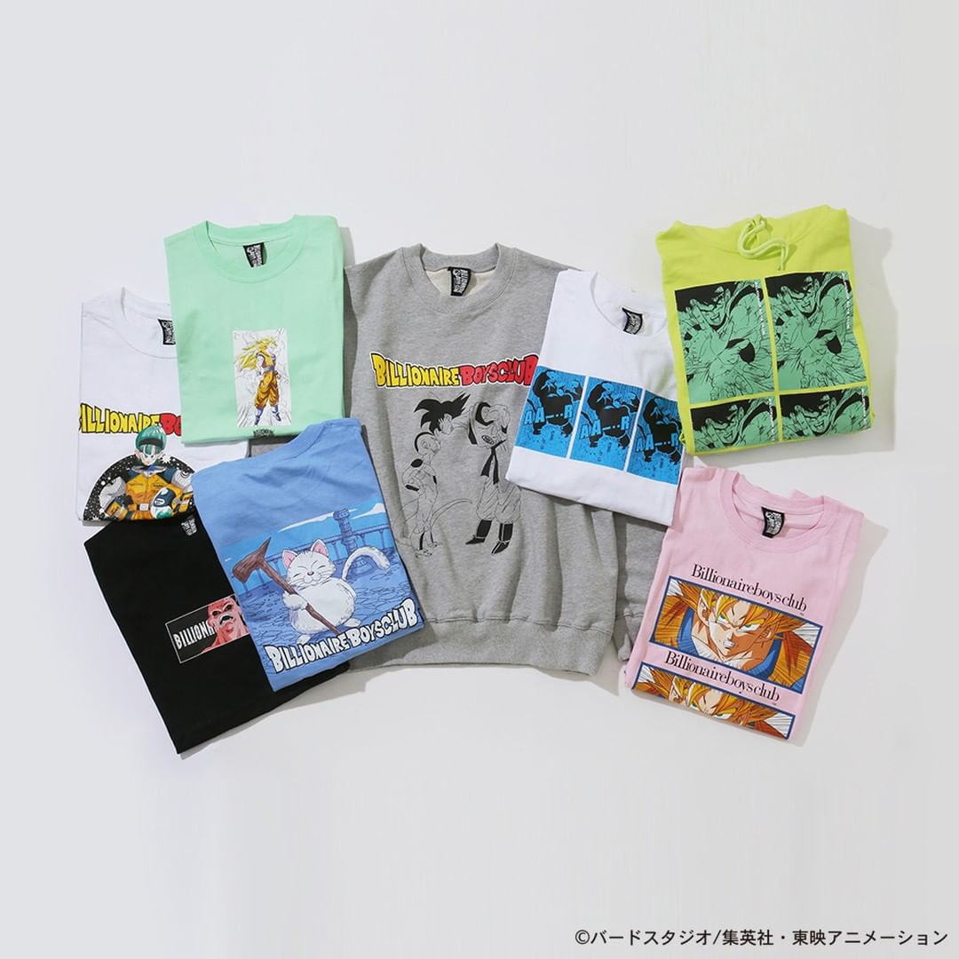 ドラゴンボールZ × BILLIONAIRE BOYS CLUB カプセルセルコレクションが1/2 発売 (Dragonball Z ビリオネア ボーイズ クラブ)