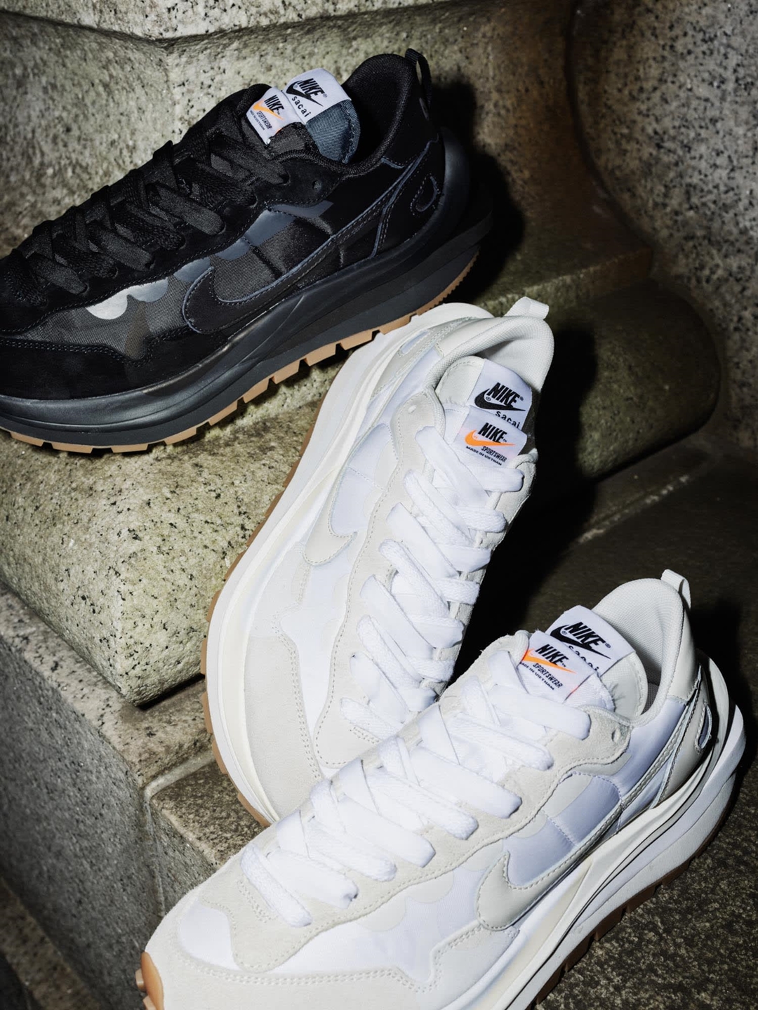 sacai × Nike Vapor Waffle "White Gum"