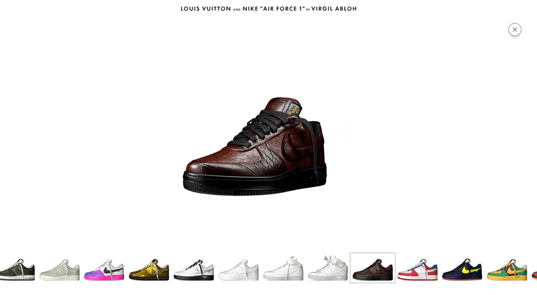 Louis Vuitton X Air Force 1 Low 'Metallic Gold' - Nike - 1A9VG3