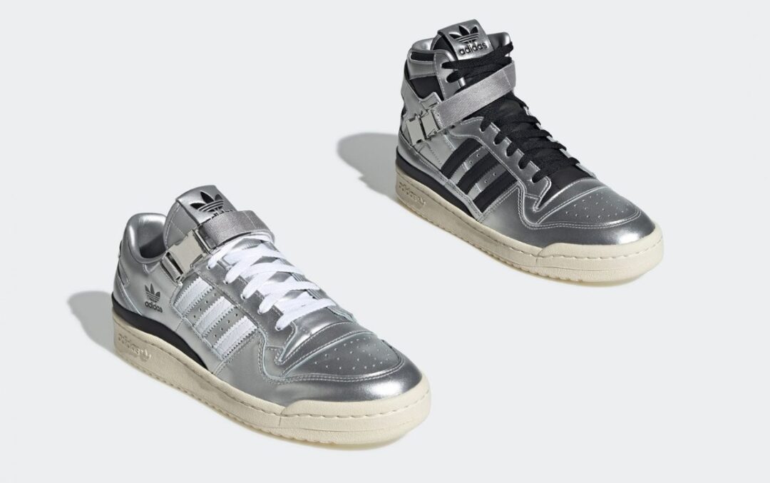 2022年 発売予定！atmos × adidas Originals FORUM LOW/HIGH "Metallic Silver" (アトモス アディダス オリジナルス フォーラム ロー/ハイ "メタリックシルバー") [GV6713/GV9224]