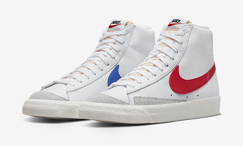 ナイキ ブレーザー ミッド 77 ビンテージ “ホワイト/ブルー/レッド” (NIKE BLAZER MID 77 VINTAGE “White/Blue/Red”) [BQ6806-117]