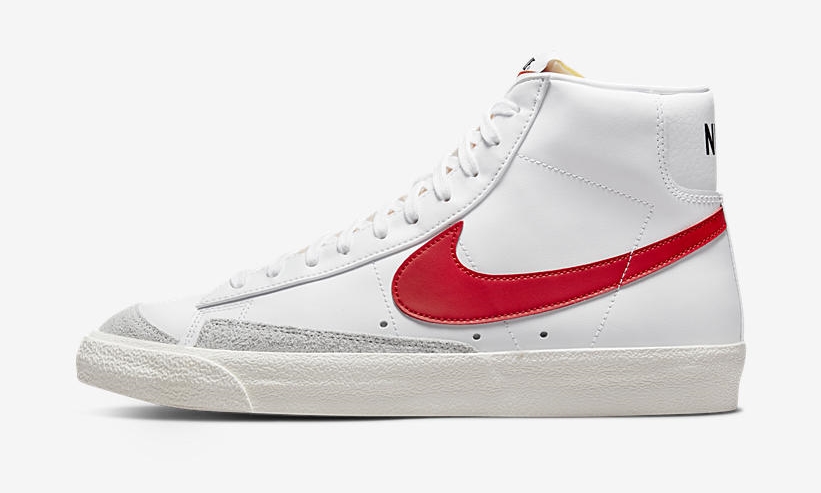 【国内 3/8 発売】ナイキ ブレーザー ミッド 77 ビンテージ “ホワイト/ブルー/レッド” (NIKE BLAZER MID 77 VINTAGE “White/Blue/Red”) [BQ6806-117]