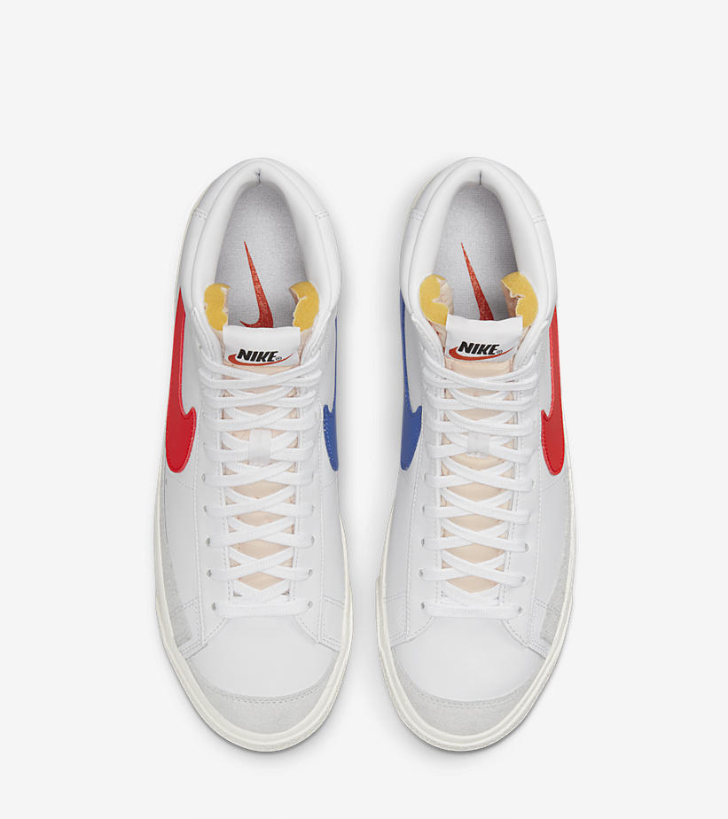 【国内 3/8 発売】ナイキ ブレーザー ミッド 77 ビンテージ “ホワイト/ブルー/レッド” (NIKE BLAZER MID 77 VINTAGE “White/Blue/Red”) [BQ6806-117]