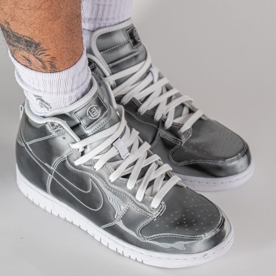 【国内 4/12 発売】CLOT x NIKE FLUX DUNK HIGH “Silver/White” (クロット ナイキ フラックス ダンク ハイ “シルバー/ホワイト”) [DH4444-900]