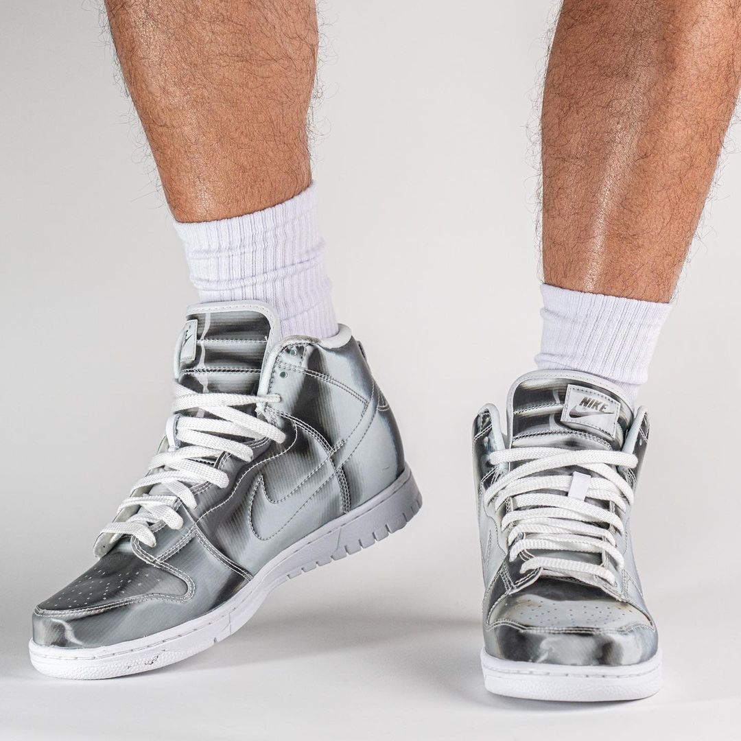 【国内 4/12 発売】CLOT x NIKE FLUX DUNK HIGH “Silver/White” (クロット ナイキ フラックス ダンク ハイ “シルバー/ホワイト”) [DH4444-900]