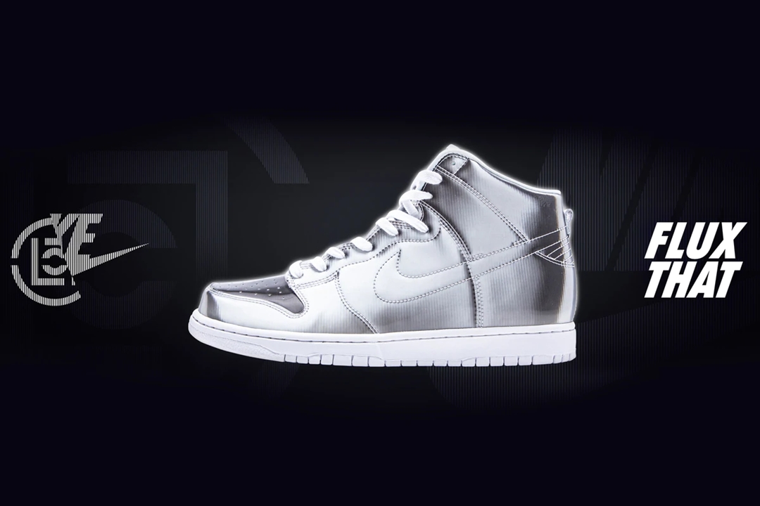 海外 3/18 発売予定！CLOT x NIKE FLUX DUNK HIGH "Silver/White" (クロット ナイキ フラックス ダンク ハイ "シルバー/ホワイト") [DH4444-900]