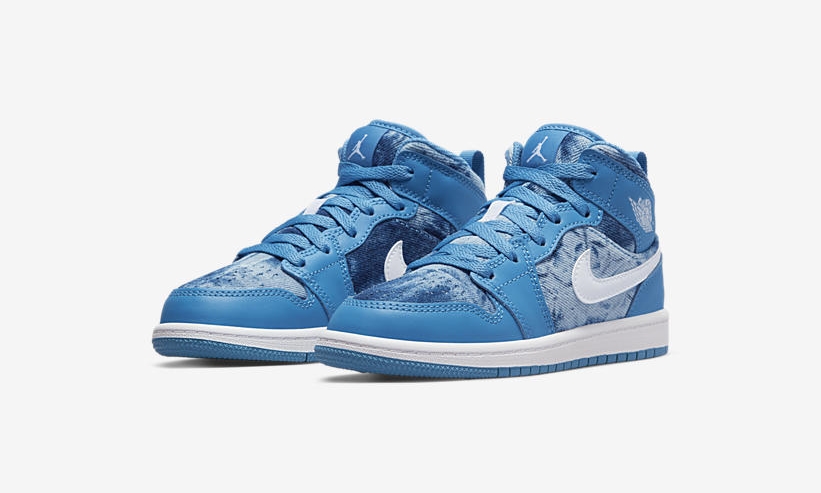 2022年 発売予定！ナイキ GS エア ジョーダン 1 ミッド "ウォッシュドデニム" (NIKE GS AIR JORDAN 1 MID "Washed Denim") [DM8952-400]