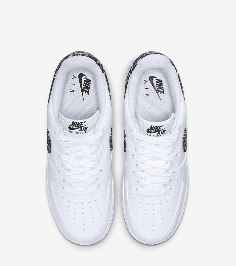 【国内 1/20 発売】ナイキ ウィメンズ エア フォース 1 07 ロー “ペイズリースウッシュ/ブラック” (NIKE WMNS AIR FORCE 1 07 LOW “Paisley Swoosh/Black”) [DH4406-101]