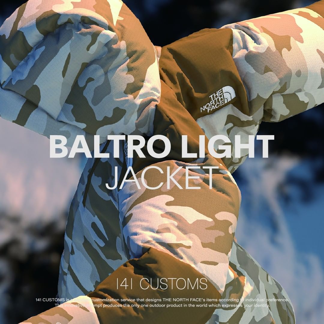 ザ・ノース・フェイス (THE NORTH FACE) カスタマイズサービス「141 CUSTOMS」にて「Baltro Light Jacket」2つのカモフラージュ柄が1/17 予約開始！