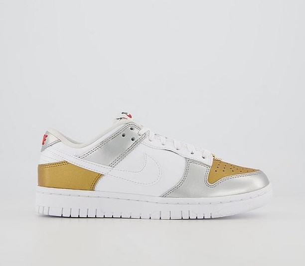 【国内 2/10 発売予定】ナイキ ウィメンズ ダンク ロー “ホワイト/ゴールド/シルバー” (NIKE WMNS DUNK LOW “White/Gold/Silver”) [DH4403-700]