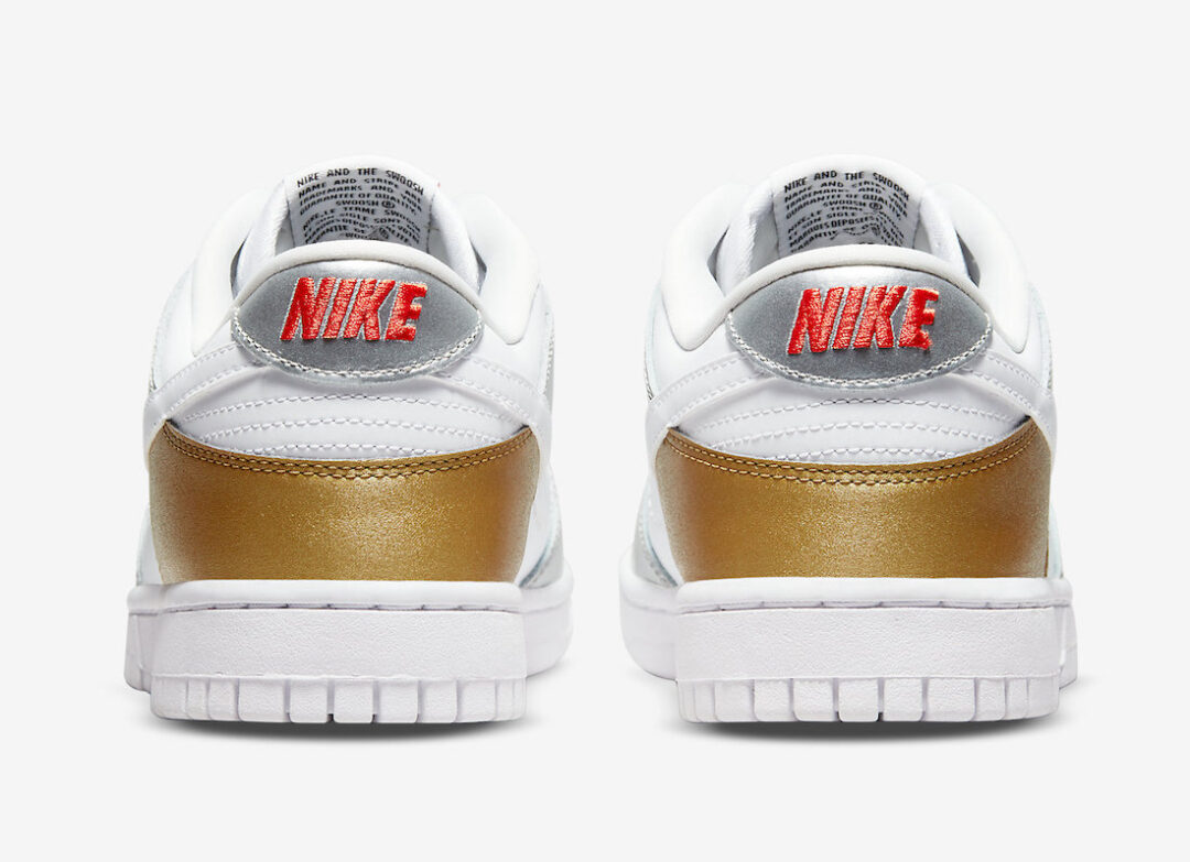【国内 2/10 発売予定】ナイキ ウィメンズ ダンク ロー “ホワイト/ゴールド/シルバー” (NIKE WMNS DUNK LOW “White/Gold/Silver”) [DH4403-700]